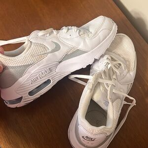 Nike Air Max White and Gray Sneakers